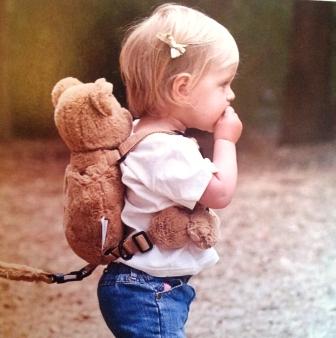 Fluffy Bear 2 in 1 harness buddy